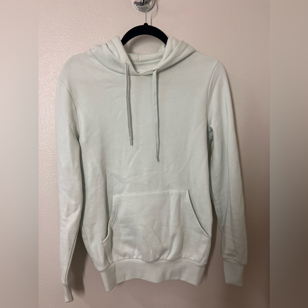 Cozy Light Blue Thick Hooded SweatShirt by Italic, Size Small